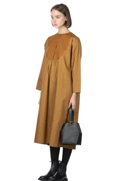 Outlet Nachukara Stitch Dobby Docking Dress - Beige