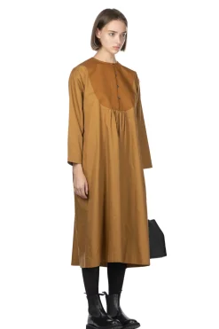 Outlet Nachukara Stitch Dobby Docking Dress - Beige