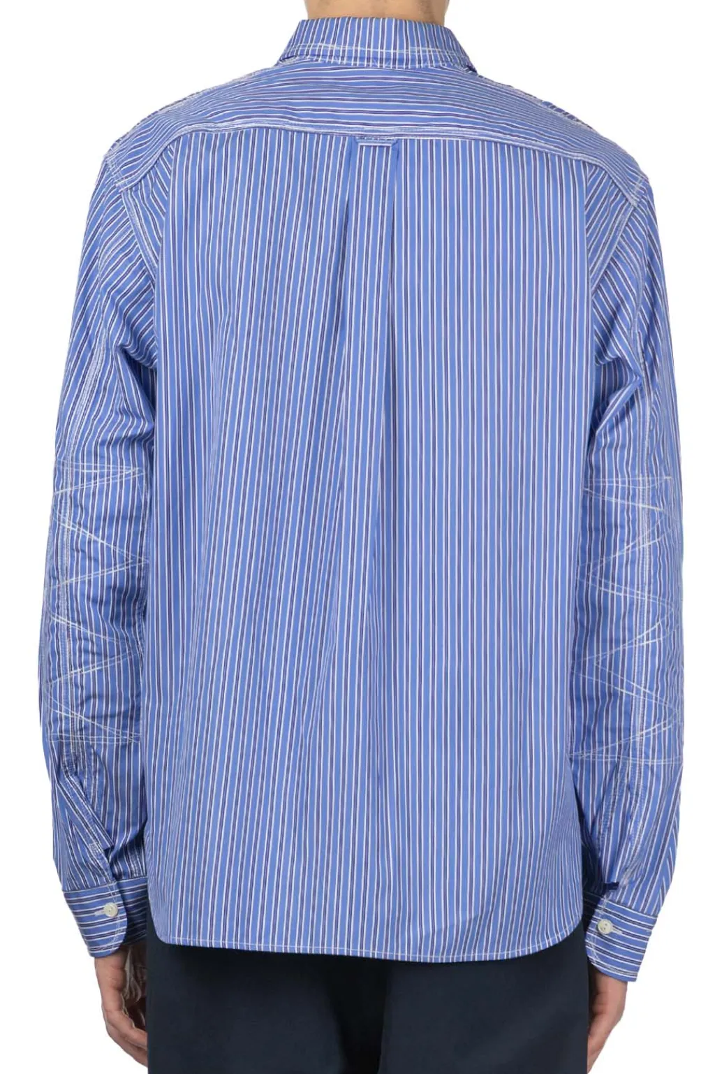New Junya Watanabe MAN Stitch Stripe Shirt - Blue
