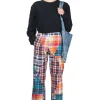 Sale Engineered Garments STK Pant - Multi Color Triangle Patchwork Madras