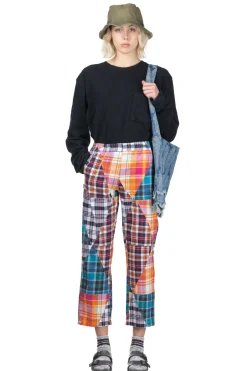 Sale Engineered Garments STK Pant - Multi Color Triangle Patchwork Madras
