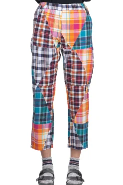 Sale Engineered Garments STK Pant - Multi Color Triangle Patchwork Madras