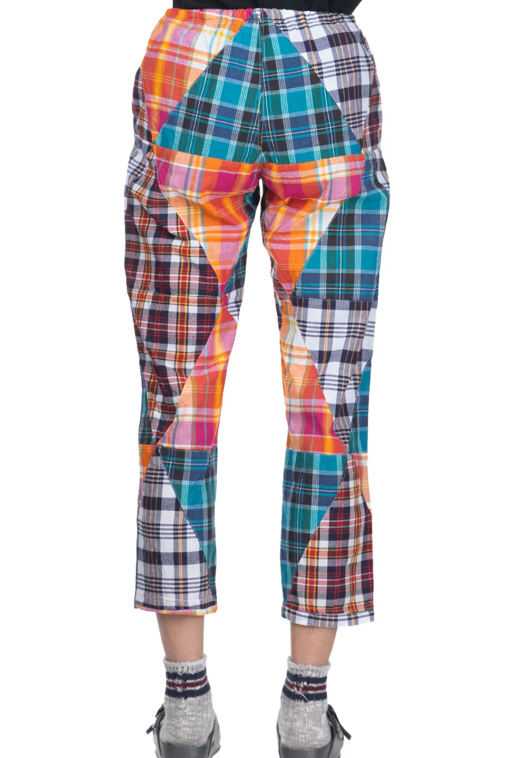 Sale Engineered Garments STK Pant - Multi Color Triangle Patchwork Madras