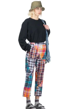 Sale Engineered Garments STK Pant - Multi Color Triangle Patchwork Madras