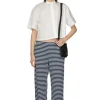 Discount Engineered Garments STK Pant - Navy White PC Stripe