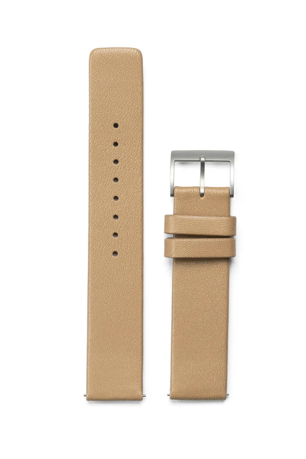 Best sazare Strap - Silver Honing - Beige Cow Leather