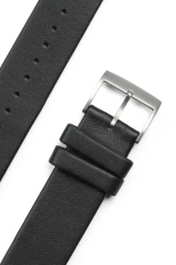 Best sazare Strap - Silver Honing - Black Sheepskin Leather