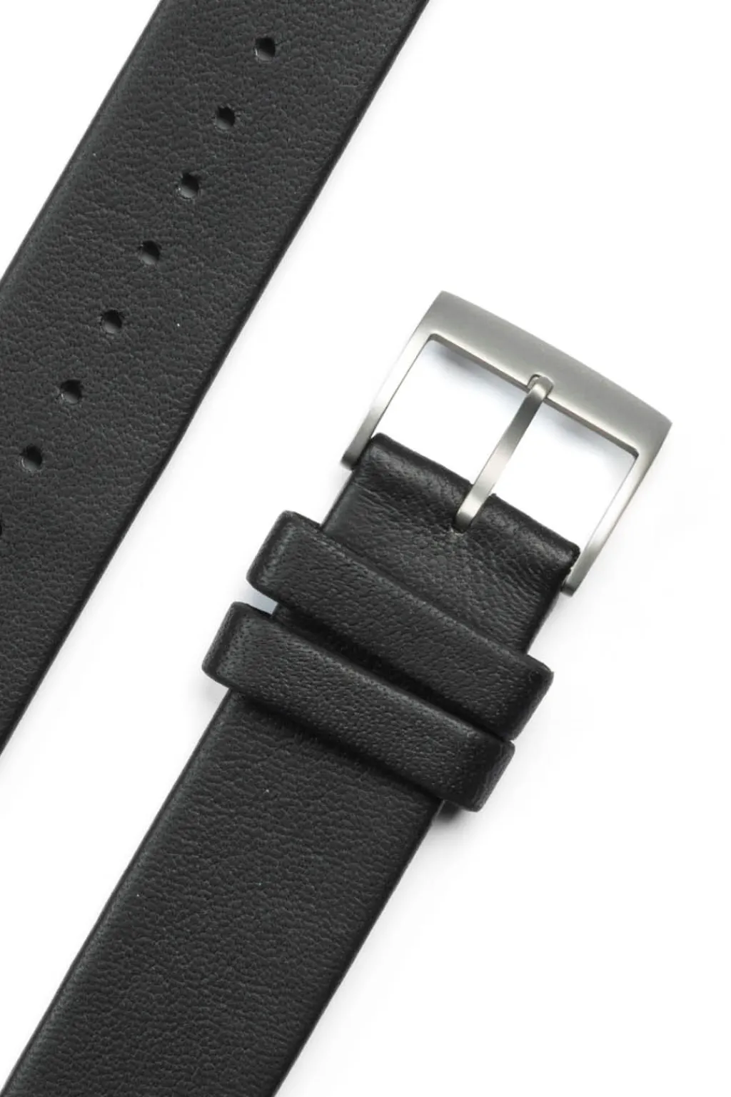 Best sazare Strap - Silver Honing - Black Sheepskin Leather