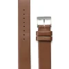 Online sazare Strap - Silver Honing - Brown Cow Leather