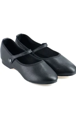Best Crown Northampton Shoes Strap Court - Black