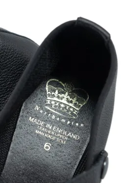 Best Crown Northampton Shoes Strap Court - Black