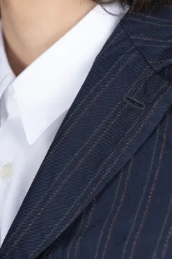 Best Comme Des Garcons Homme Deux Stripe Jacket - Navy