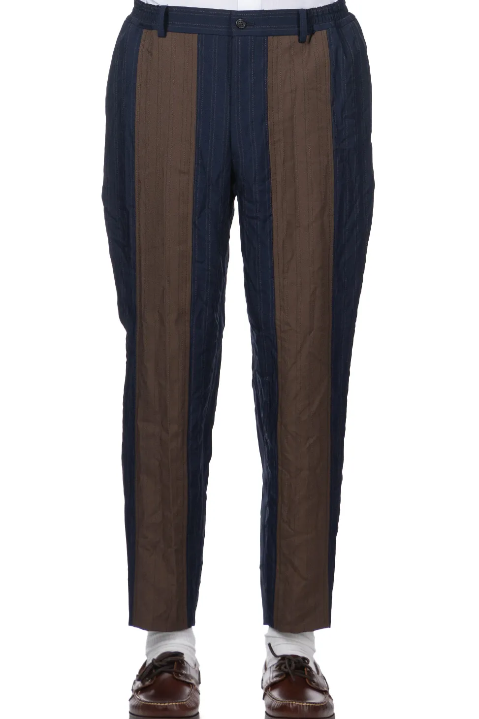 Fashion Comme Des Garcons Homme Deux Stripe Pants - Navy