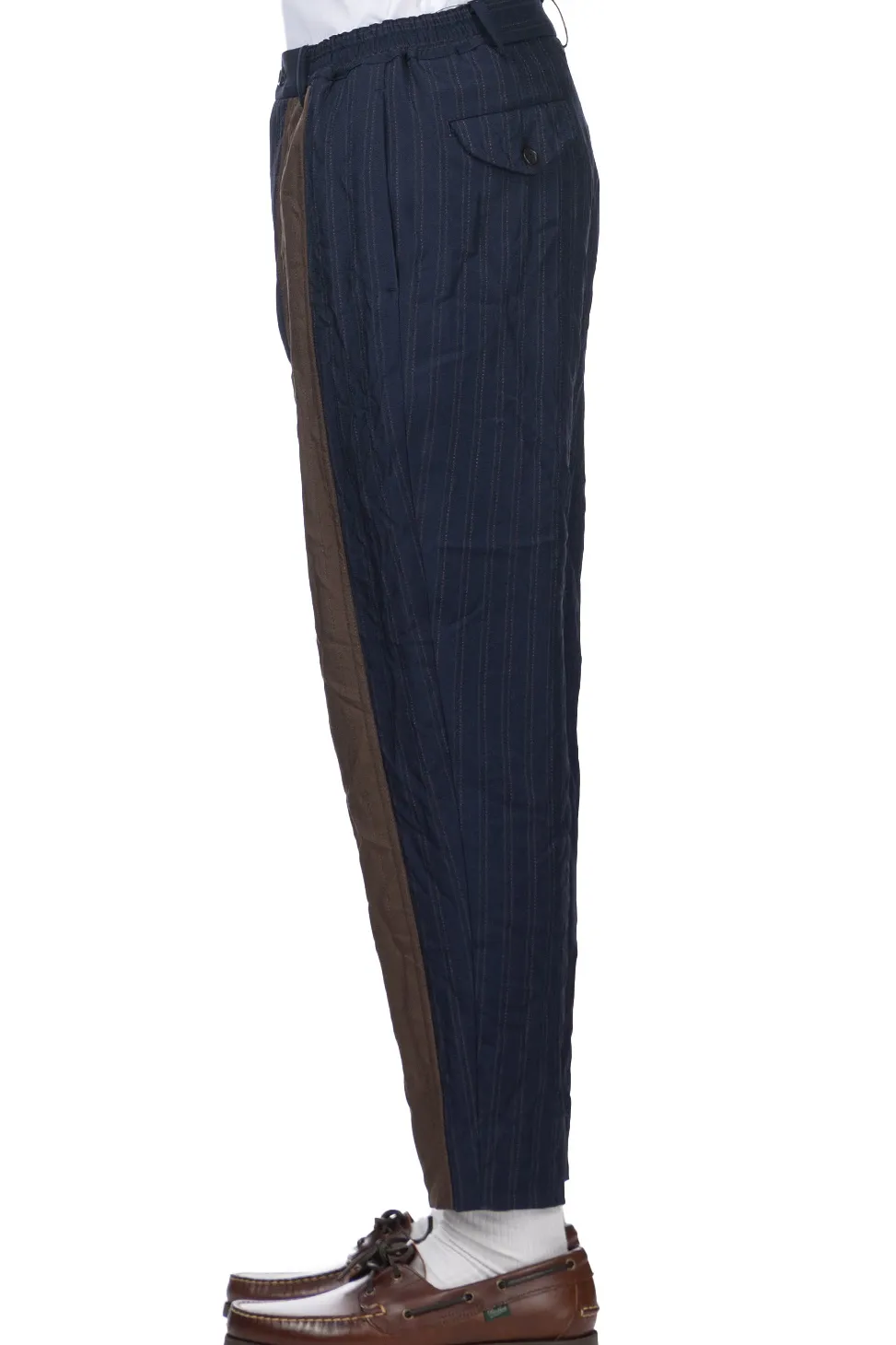 Fashion Comme Des Garcons Homme Deux Stripe Pants - Navy