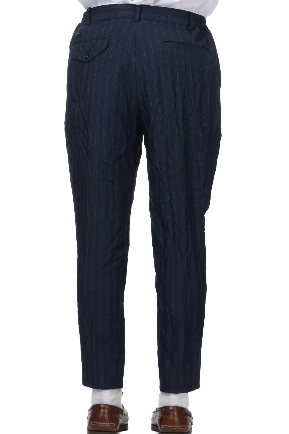 Fashion Comme Des Garcons Homme Deux Stripe Pants - Navy