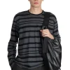 Hot Junya Watanabe MAN Stripe Sweater - Black and Grey