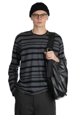 Hot Junya Watanabe MAN Stripe Sweater - Black and Grey