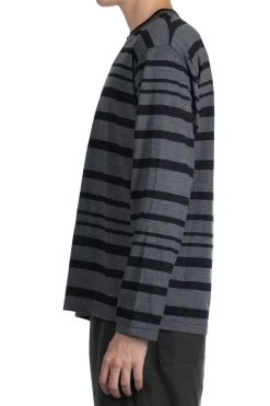 Hot Junya Watanabe MAN Stripe Sweater - Black and Grey