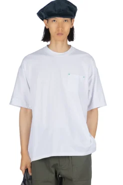 Online DISCOVERED Studded Pocket Tee - White