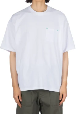 Online DISCOVERED Studded Pocket Tee - White