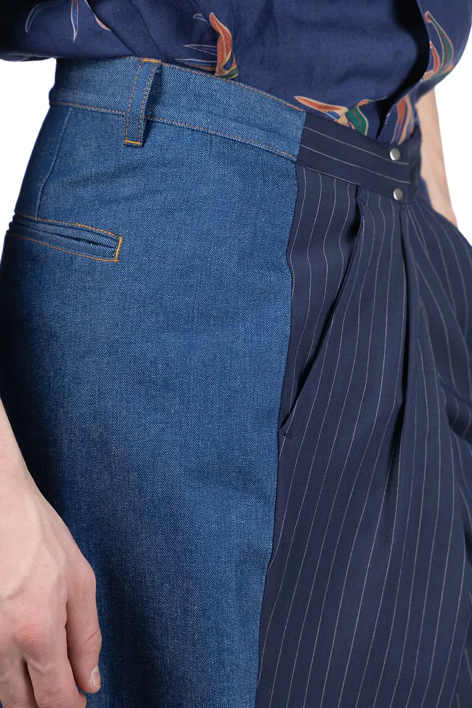 Hot DISCOVERED Suits Denim Pants - Navy
