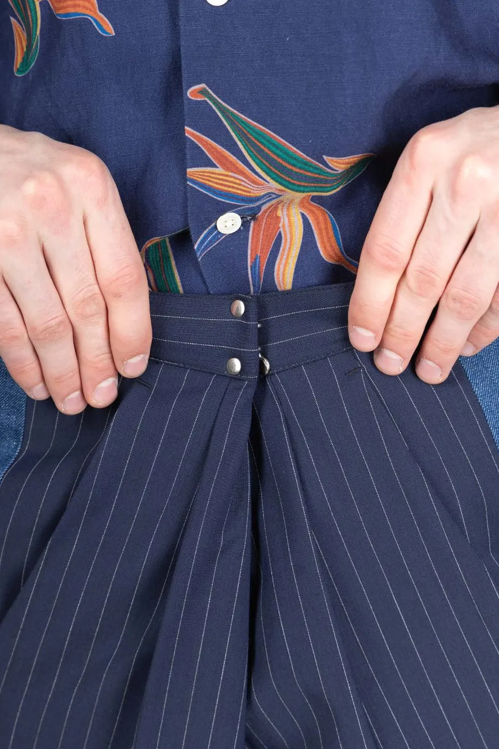 Hot DISCOVERED Suits Denim Pants - Navy