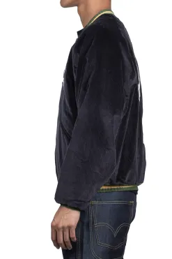 Clearance Kapital Sulfer Dyed Velvet Souvenir JKT (RAINSKULL) - Black