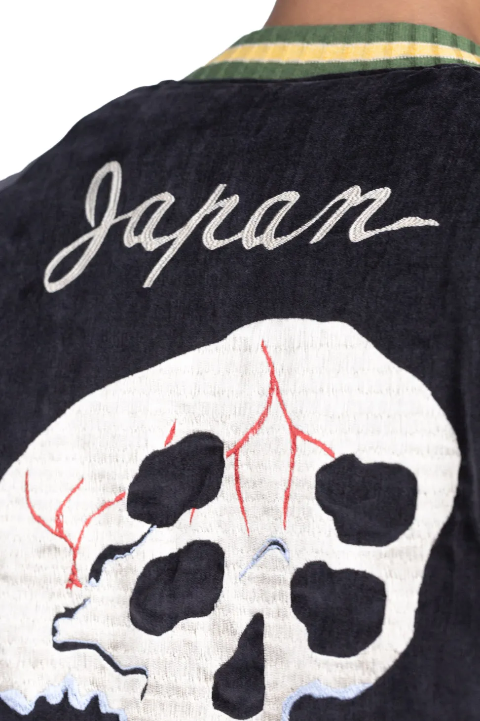 Clearance Kapital Sulfer Dyed Velvet Souvenir JKT (RAINSKULL) - Black