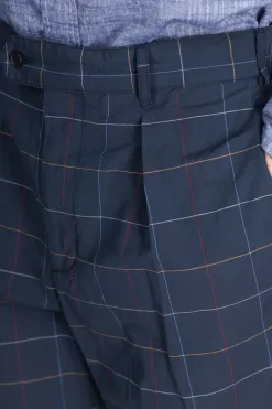 Discount Engineered Garments Sunset Short - Navy CL Windowpane