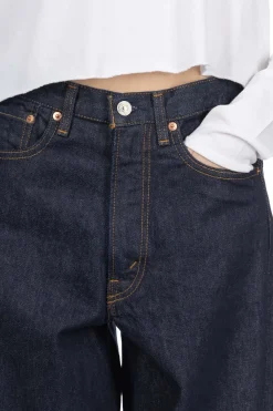 New OrSlow Super Dad's Denim Pants - One Wash