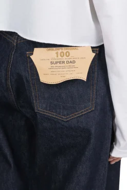New OrSlow Super Dad's Denim Pants - One Wash