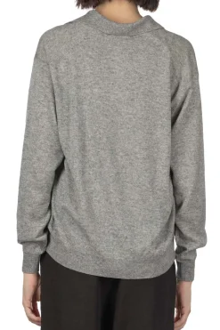 Hot AURALEE Super Fine Cashmere Silk Knit Skipper Polo