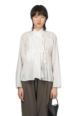 Hot TOUJOURS Super Fine Cotton Rabari Jacket - White