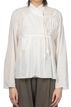 Hot TOUJOURS Super Fine Cotton Rabari Jacket - White