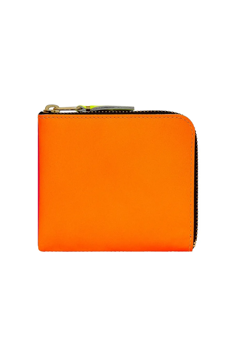 Fashion Comme Des Garcons Wallets Super Fluo Half Zip Wallet - Light Orange Pink