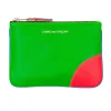 Clearance Comme Des Garcons Wallets Super Fluo Zip Pouch - Blue Green