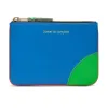 Best Comme Des Garcons Wallets Super Fluo Zip Pouch - Orange Blue