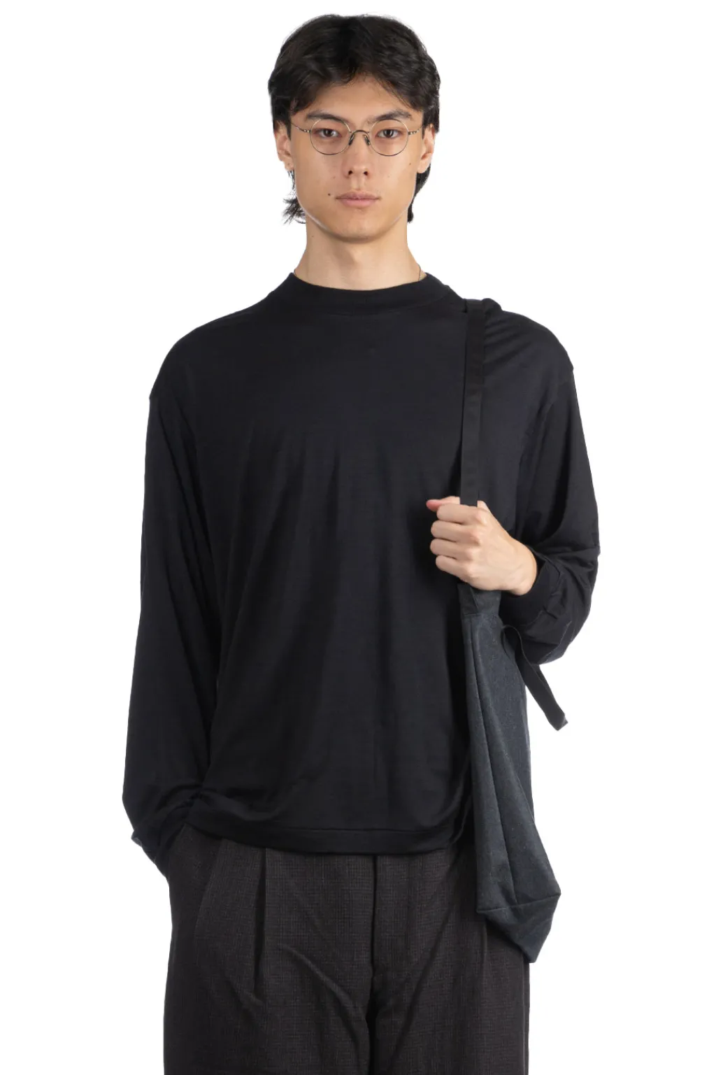 Clearance Kaptain Sunshine Super Soft Merino Tenjiku LS Tee - Dark Navy