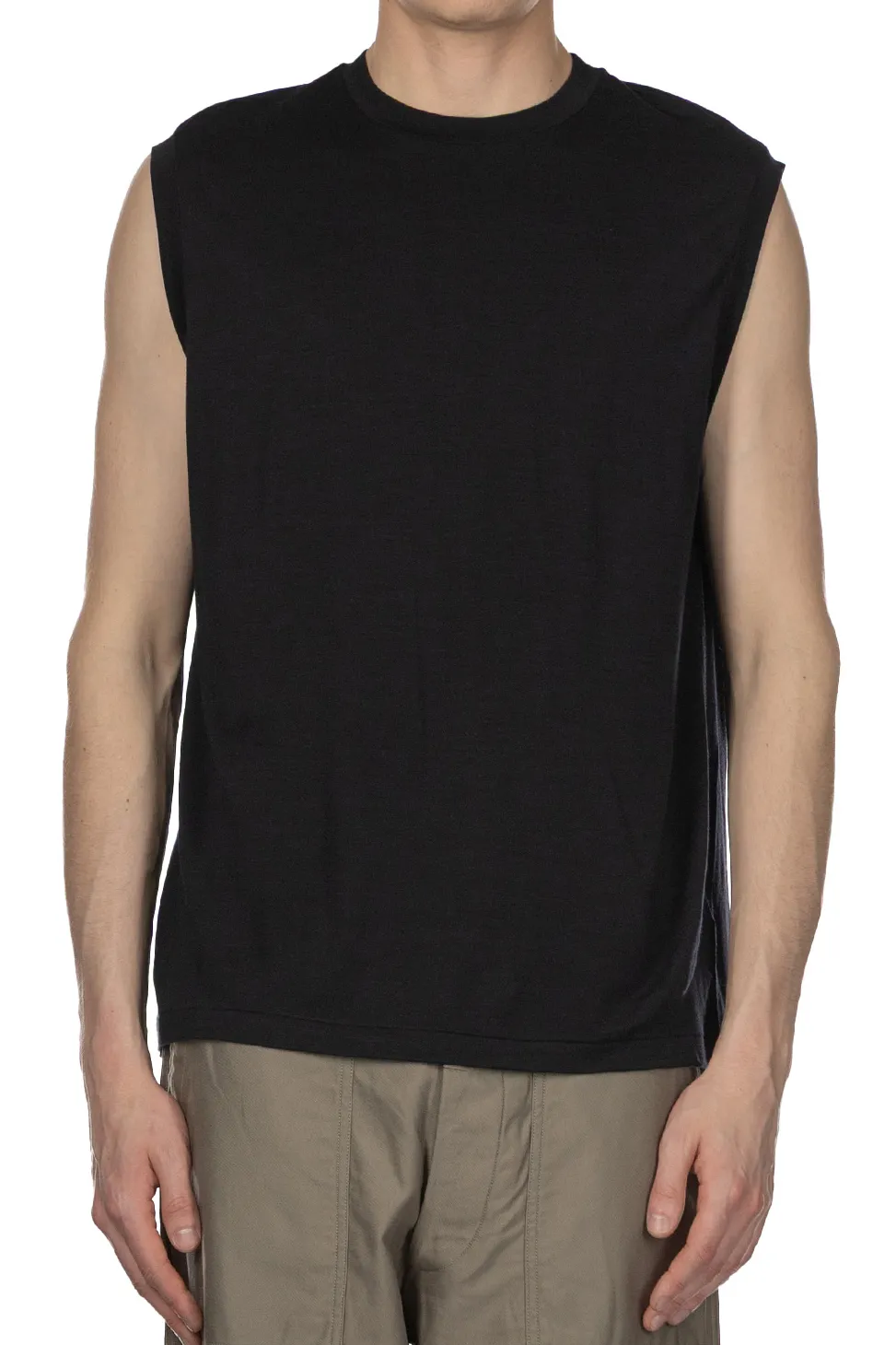 Best Kaptain Sunshine Super Soft Merino Tenjiku No Sleeve Tee - Navy