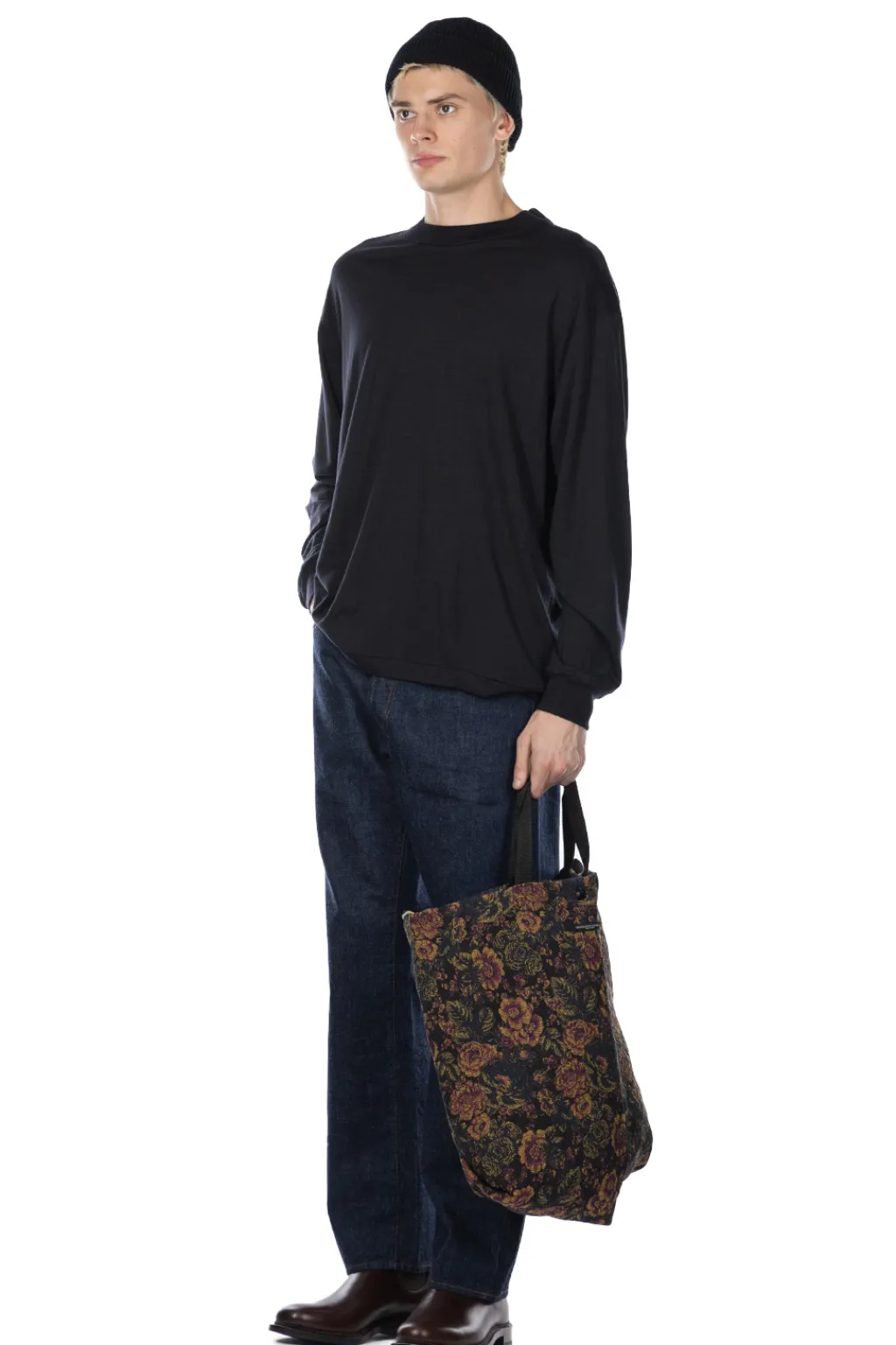 Clearance Kaptain Sunshine Super Soft Merino Tenjiku LS Tee - Dark Navy