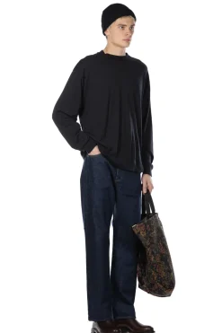 Clearance Kaptain Sunshine Super Soft Merino Tenjiku LS Tee - Dark Navy