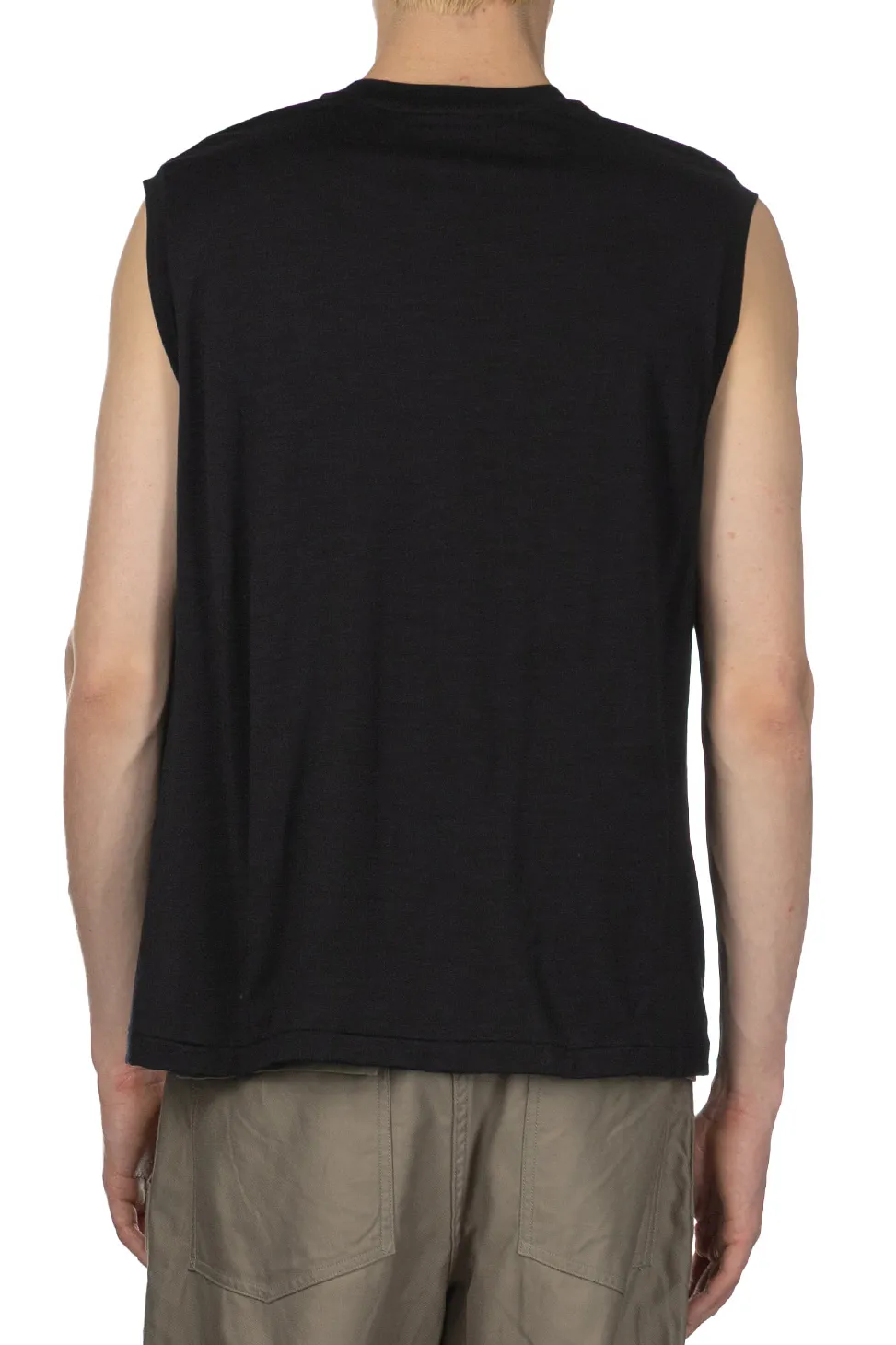 Best Kaptain Sunshine Super Soft Merino Tenjiku No Sleeve Tee - Navy