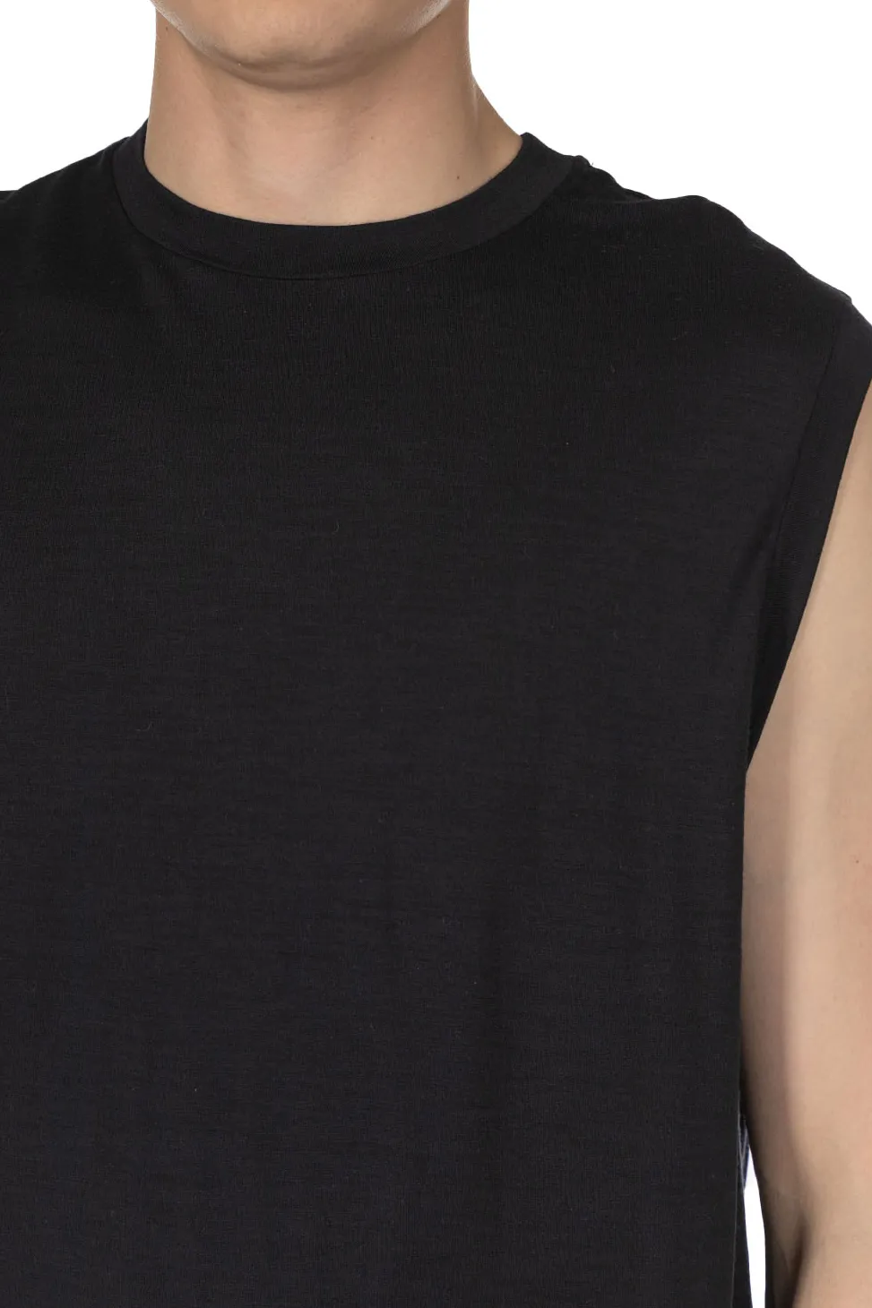 Best Kaptain Sunshine Super Soft Merino Tenjiku No Sleeve Tee - Navy