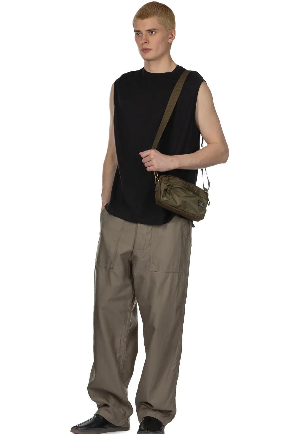 Best Kaptain Sunshine Super Soft Merino Tenjiku No Sleeve Tee - Navy