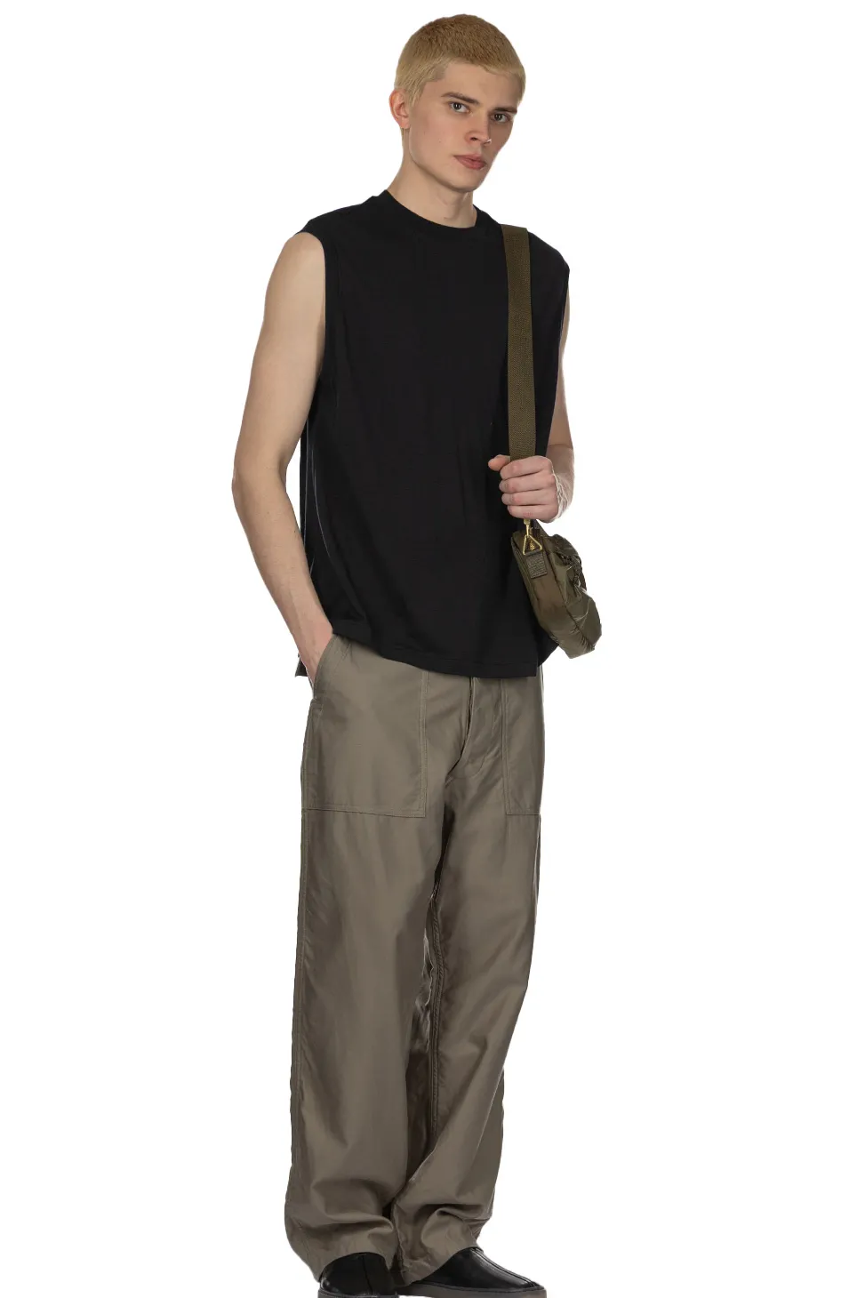 Best Kaptain Sunshine Super Soft Merino Tenjiku No Sleeve Tee - Navy