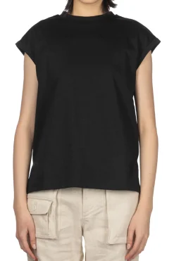 Fashion NARU Supima Cotton French Sleeve Tee - Black