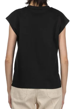 Fashion NARU Supima Cotton French Sleeve Tee - Black