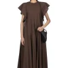 Outlet YLEVE Suvin Cotton Typewriter One Piece - Brown