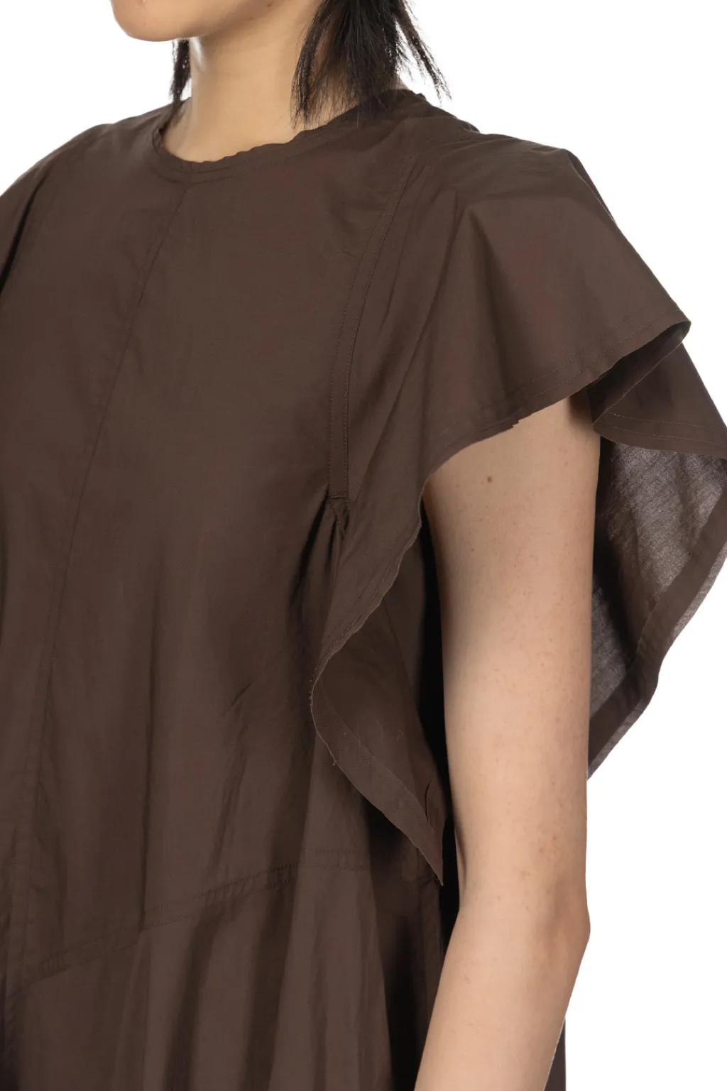 Outlet YLEVE Suvin Cotton Typewriter One Piece - Brown