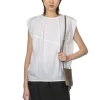 Best YLEVE Suvin Cotton Typewriter Pullover Blouse - White